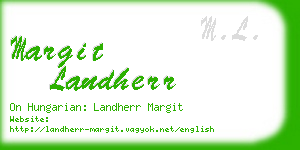 margit landherr business card